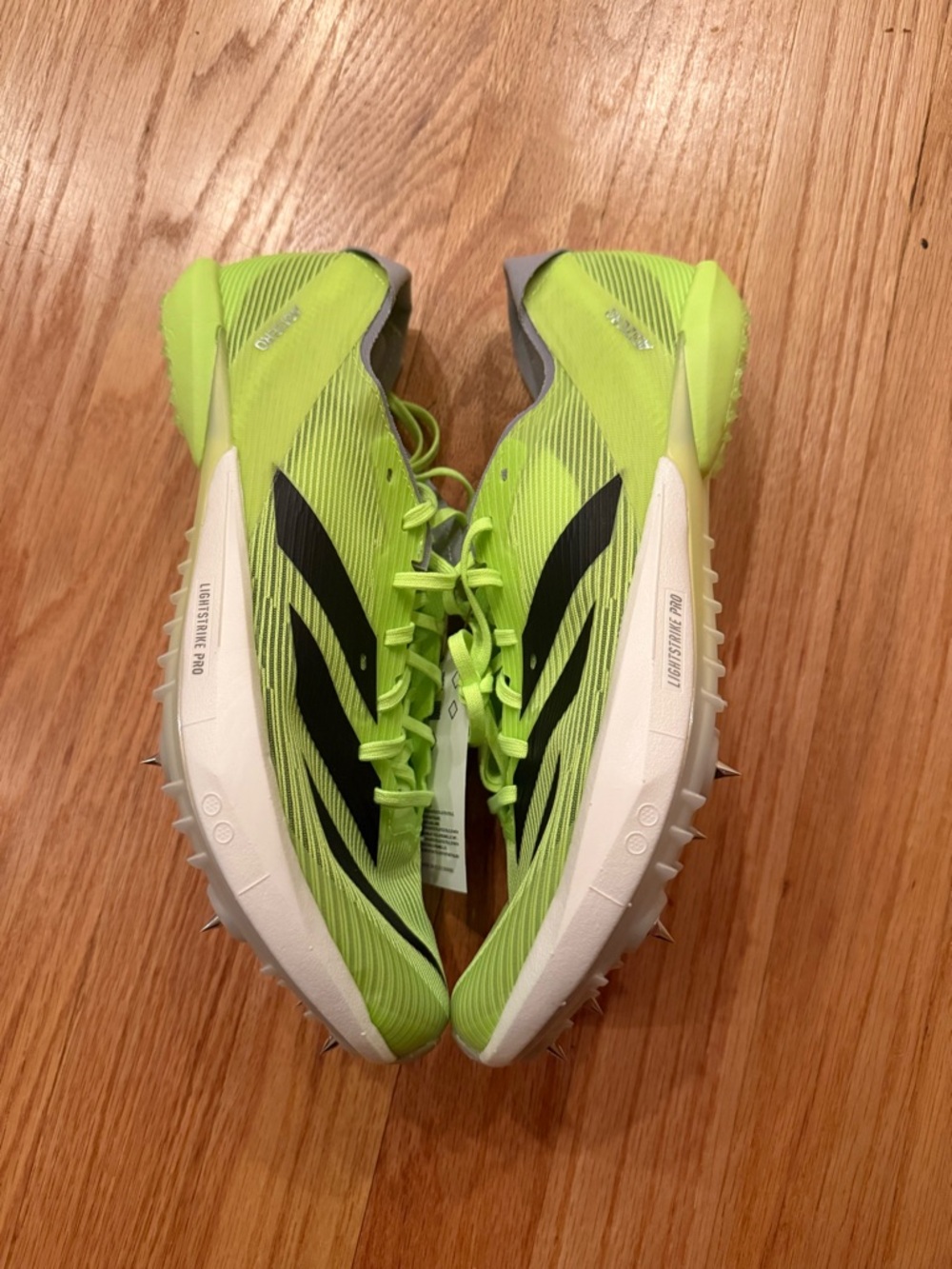 Adidas Adizero Ambition Track Spikes Men's Size 8.5 IH5798 Lucid Lemon + Wrench